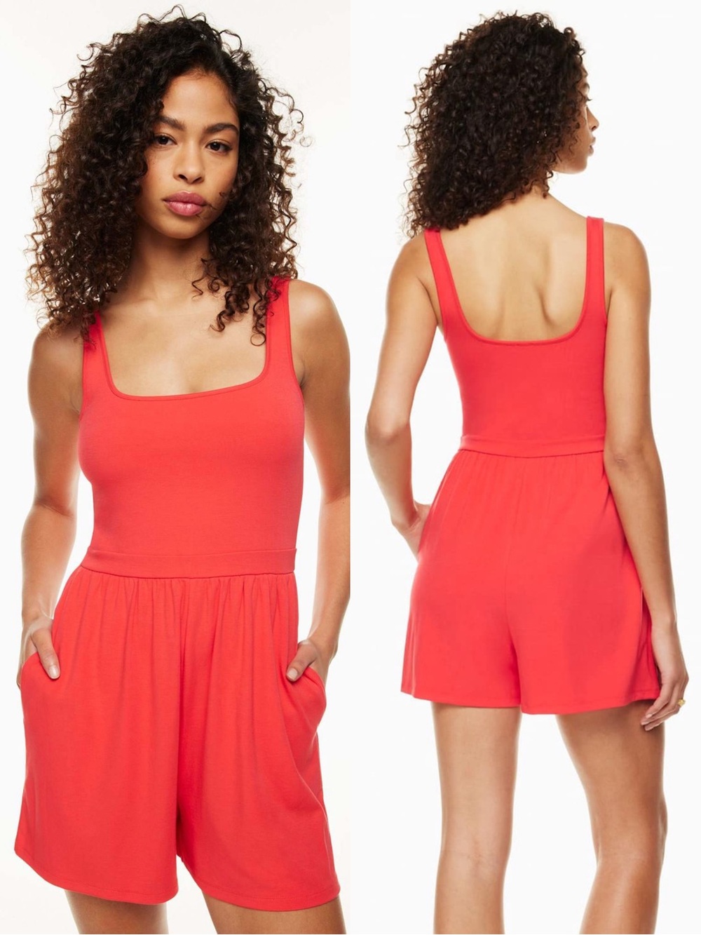 Aritzia Wilfred Market Wide Leg Square Neck Romper Sz XXS 💚🍄